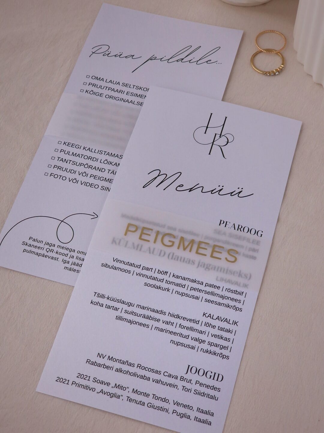 Menüü / kohakaart - Image 11