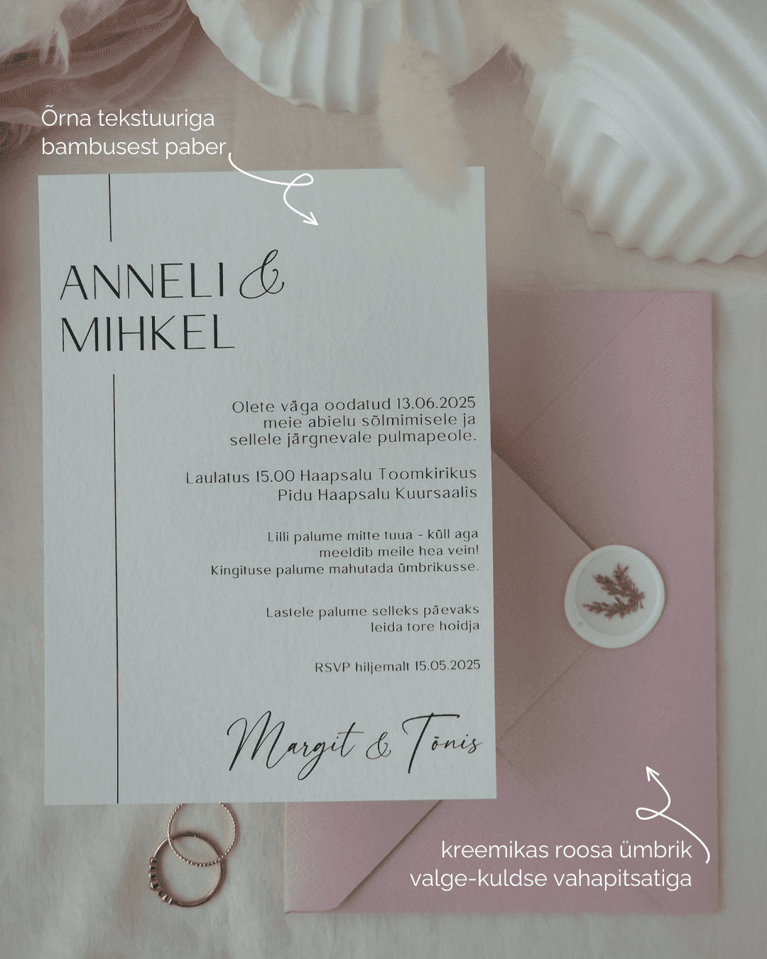 Minimalistlik kutse "Modern"